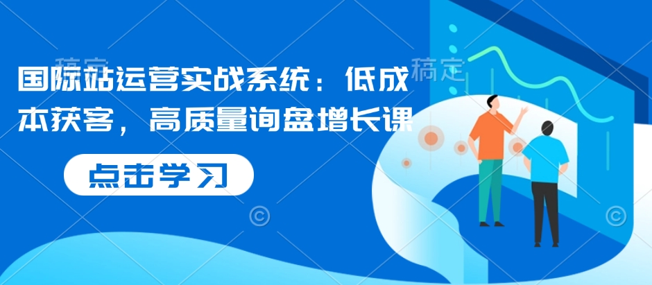 国际站运营实战系统：低成本获客，高质量询盘增长课 - 网赚资源网-网赚资源网