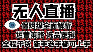 2025无人直播这么做就对了,保姆级全面解析,全程干货,新手老手都可上手-网赚资源网