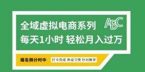 全域虚拟电商变现系列,通过平台出售虚拟电商产品从而获利-网赚资源网