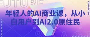 年轻人的AI商业课,从小白用户到AI2.0原住民-网赚资源网