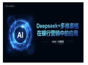 Deepseek+多维表格在银行营销场景中的应用-网赚资源网