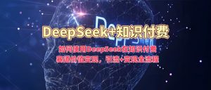如何使用DeepSeek在知识付费赛道价值变现,引流+变现全流程-网赚资源网