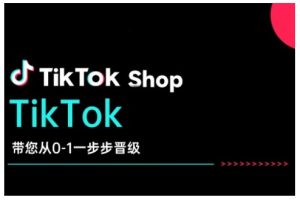 TikTok Shop带您从0-1一步步晋级，开启电商新征程，在TikTok商业领域实现突破与成长-网赚资源网