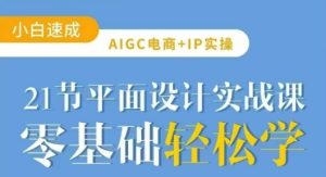 AIGC电商必备实操21节平面设计实战课,教你玩转AI-网赚资源网