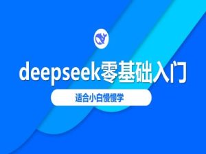 deepseek零基础入门-deepseek教程2025,适合小白慢慢学-网赚资源网