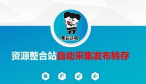 资源整合站自动采集发布转存,解放双手-网赚资源网