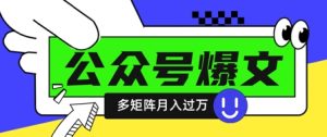 使用DeepSeek十分钟写100篇公众号爆文,多账号矩阵操作轻松月入过W-网赚资源网