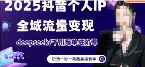 2025个人IP短视频带货(进阶版)全域流量变现，deepseek千川爆单进阶课 - 网赚资源网-网赚资源网