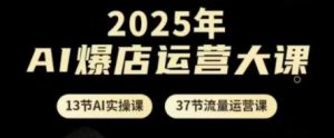 2025年AI爆店运营大课，13节AI实操课+37节流量运营课-网赚资源网