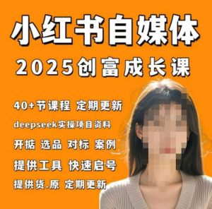 小红书电商自媒体创富课2.0版,实战打卡笔记训练营-网赚资源网