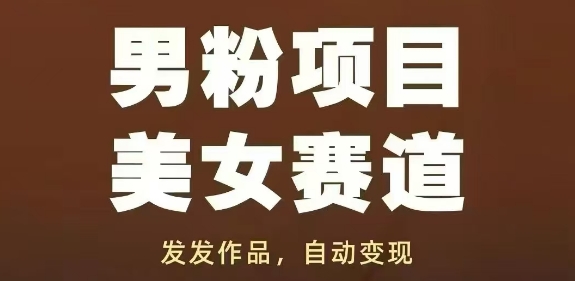 男粉项目美女赛道，发发作品，轻松获流自动变现 - 网赚资源网-网赚资源网