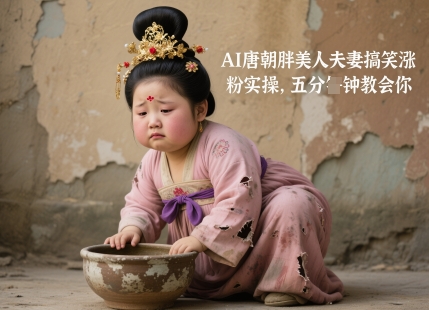 AI唐朝胖美人夫妻搞笑涨粉实操，五分钟教会你 - 网赚资源网-网赚资源网
