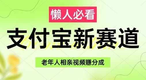 支付宝新赛道，利用老年人相亲视频，挣分成收益，轻松月入过W，操作简单 - 网赚资源网-网赚资源网