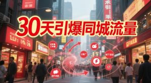 30天引爆同城流量：团购篇 认知篇 流量篇 来客篇 达人篇 老板人设IP篇 投流篇-网赚资源网