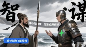 扣子工作流一键生成沉浸式历史故事，一天工作量，3分钟搞定-网赚资源网