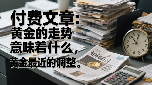 付费文章：黄金的走势意味着什么，如何看待黄金最近的调整 - 网赚资源网-网赚资源网