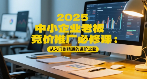2025中小企业老板竞价推广必修课：从入门到精通的进阶之路 - 网赚资源网-网赚资源网