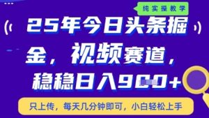 今日头条视频赛道最新玩法，每天十分钟，保底日入9张+【揭秘】-网赚资源网