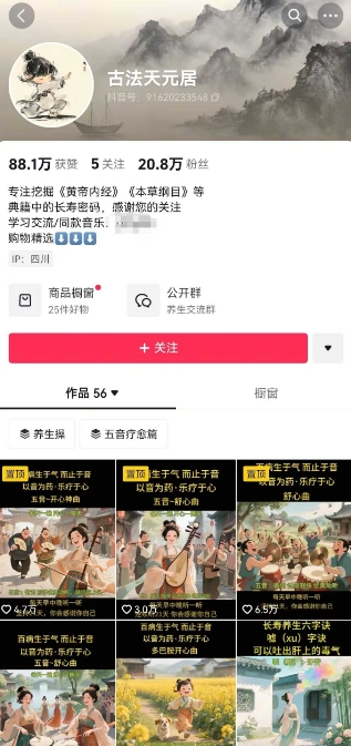 古法五音养生教程，五音疗愈的视频的制作方法，2-4小时就能学会，作者10天涨粉10W - 网赚资源网-网赚资源网