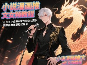 小说漫画推文女频教程,让所有小白从0成为行业内高手,简单暴力兼职轻松挣米 - 网赚资源网-网赚资源网