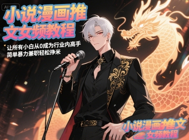 小说漫画推文女频教程，让所有小白从0成为行业内高手，简单暴力兼职轻松挣米 - 网赚资源网-网赚资源网
