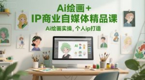 Ai绘画+IP商业自媒体精品课，Ai绘画实操，个人ip打造-网赚资源网