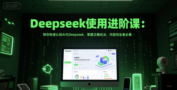 Deepseek使用进阶课：帮你快速认知Ai与Deepseek，掌握正确玩法，内容创业者必看 - 网赚资源网-网赚资源网