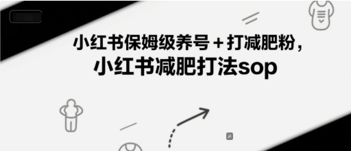 小红书保姆级养号+打减肥粉，小红书减肥打法sop - 网赚资源网-网赚资源网