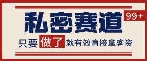小红书某音私密赛道引流获客 自热矩阵日引200+【揭秘】-网赚资源网