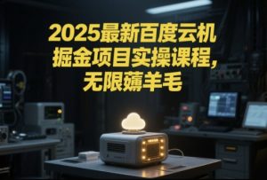 2025最新百度云机掘金项目实操课程单窗口保底5-10元月收益单窗口150+【揭秘】-网赚资源网