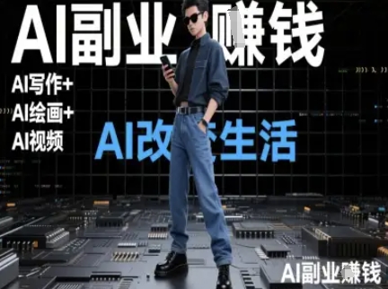 AI改变生活（Ai写作+AI绘画+Ai视频），AI副业挣钱 - 网赚资源网-网赚资源网
