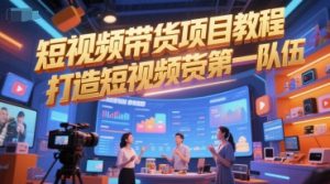 短视频带货项目教程，打造短视频带货第一队伍-网赚资源网