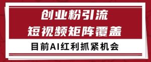 小红书某音创业赛道引流获客 自热矩阵日引200+【揭秘】 - 网赚资源网-网赚资源网
