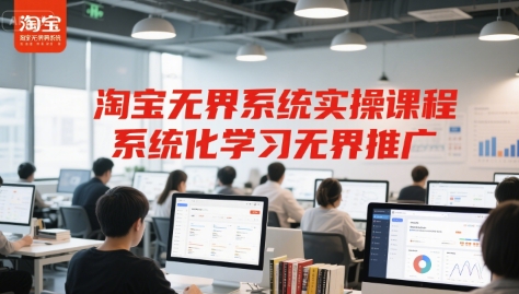 淘宝无界系统实操课程，系统化学习无界推广 - 网赚资源网-网赚资源网
