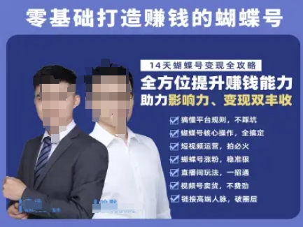 蝴蝶号专栏-视频号运营教程，零基础打造挣钱的蝴蝶号，14天蝴蝶号变现全攻略 - 网赚资源网-网赚资源网