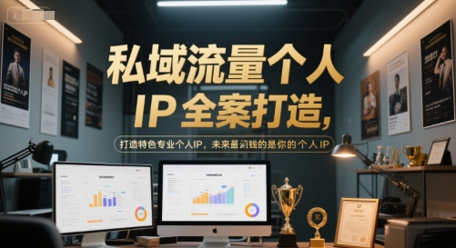 私域流量个人IP全案打造，打造特色专业个人IP，未来最值钱的是你的个人IP - 网赚资源网-网赚资源网