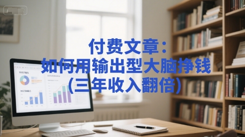 付费文章：如何用输出型大脑挣钱(三年收入翻倍) - 网赚资源网-网赚资源网