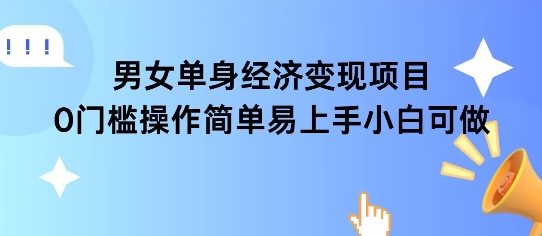 女单身经济项目变现周期长可复购率高日入1k+ - 网赚资源网-网赚资源网