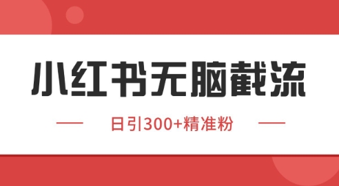 小红书截流同行客源，独家野路子获客玩法 日引200+暴力获客【揭秘】 - 网赚资源网-网赚资源网