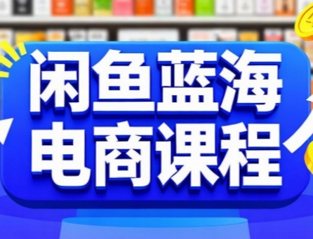 闲鱼蓝海电商课程，手把手助你快速上手，轻松实现闲鱼稳定盈利 - 网赚资源网-网赚资源网