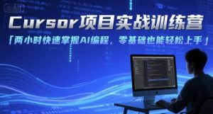 Cursor项目实战训练营，两小时快速掌握AI编程，零基础也能轻松上手 - 网赚资源网-网赚资源网