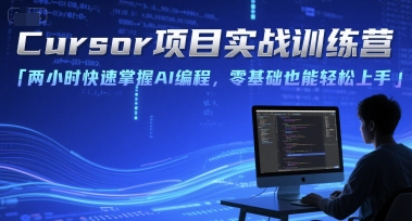 Cursor项目实战训练营，两小时快速掌握AI编程，零基础也能轻松上手 - 网赚资源网-网赚资源网