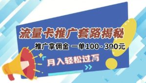 2025年外面卖1500的流量卡项目最新玩法，绿色无门槛对新手非常友好，日入3张+ - 网赚资源网-网赚资源网