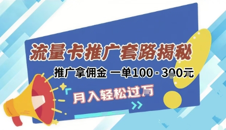2025年外面卖1500的流量卡项目最新玩法，绿色无门槛对新手非常友好，日入3张+ - 网赚资源网-网赚资源网