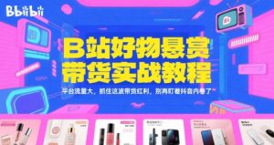B站好物悬赏带货实战教程，平台流量大，抓住这波带货红利，别再盯着抖音内卷了 - 网赚资源网-网赚资源网