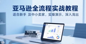 亚马逊全流程实战教程，适合新手及中小卖家，实操演示，深入浅出 - 网赚资源网-网赚资源网