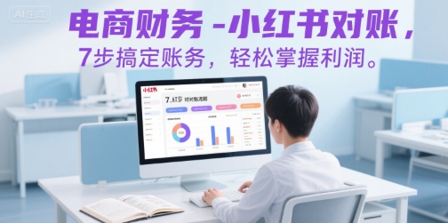 电商财务-小红书对账，7步搞定账务，轻松掌握利润-网赚资源网