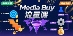 Media Buy之POP流量课，带你开启海外Media Buy淘金之路-网赚资源网