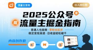 公众号流量主变现项目2025，普通人也能通过这个项目日入四位数 - 网赚资源网-网赚资源网