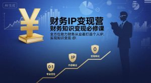 财务IP变现营，财务知识变现必修课，全方位助力财务从业者打造个人IP，实现知识变现 - 网赚资源网-网赚资源网